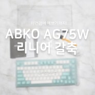 앱코 AG75W_타건감에 예쁘기까지!