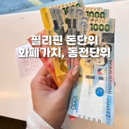 필리핀 페소 단위 동전 필리핀 세부여행 준비물 환전 돈단위 계산