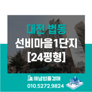 대전 대덕구 법동 선비마을1단지 24평형 법원경매