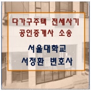 대전 변호사 다가구 주택 전세 사기 부동산 공인중개사 소송