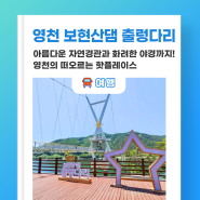 아름다운 자연경관과 화려한 야경까지! 영천의 떠오르는 핫플레이스 보현산댐 출렁다리