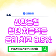 신한은행 청년 처음적금 금리 최고 6.5%