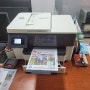 [용인시 출장수리] HP 7740 팩스복합기 무한잉크 출력불량, 잉크경화 호스 교체 및 호스 재정리