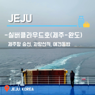 [제주 애견동반여행] 제주도에서 완도 배 여행, 실버클라우드호 차량선적, 승선, 애견동반 후기