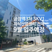 금정역 3차 SKV1 지식산업센터 전매 9월 입주 예정