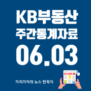 KB부동산 주간 아파트 통계 보도 자료- 06.03