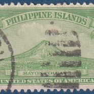미국령 필리핀 마욘산 화산 우표