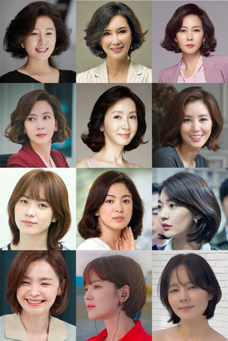 40대 여성 헤어스타일 40대 단발헤어스타일 : 네이버 블로그