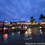 베트남 호이안 올드타운 구경하고 투본강 에서 소원배타고 야경구경