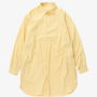 sillage 실라주 수피마 코튼 팝 오버 롱 셔츠 popover shirt long supima cotton yellow stripe