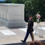 알링턴 국립묘지(Arlington National Cemetery)의 케네디 대통령 무덤과 무명용사묘 보초병 교대식 등