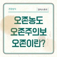 오존 농도 오존 주의보 오존이란 무엇이고 왜 위험할까?