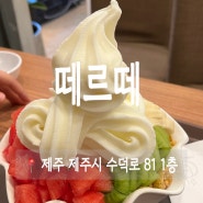 제주시 노형 빙수 맛집 떼르떼 요거트빙수 후기