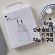 애플 정품 충전기 어댑터 20w⚡️ 인증 USB C타입 케이블 언박싱, 오렌지스펙트럼 후기