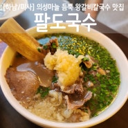 [하남/미사]의성마늘듬뿍 부들부들 왕갈비가 통으로 얹어진 미사칼국수맛집 "팔도국수"