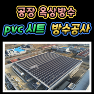 오송 공장 태양광 판넬 옥상 PVC시트 방수공사