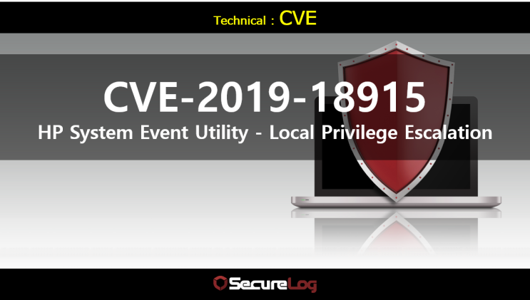 CVE-2019-18915: HP System Event Utility - Local Privilege Escalation ...