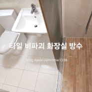 [서울 화장실 방수] 브라운 스톤 상도 화장실 누수 인젝션 아크릴 방수로 완벽 해결