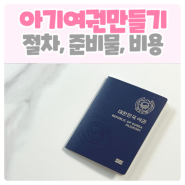아기 여권 만들기 준비물, 여권사진 옷, 비용