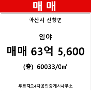 신창면 임야 60033/0㎡ 매매