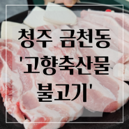 청주 금천동 고기 맛집 : 쌈채소와 삼겹살의 조화 '고향 축산물 불고기'