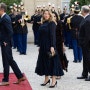 레아 세이두 Arrives Presidential Palace Elysee for an Official State Dinner in Paris 06/08/2024