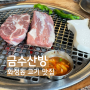 [광주] 금수산방 : 화정동 찐 맛집 / 고기 맛집