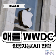 애플 WWDC AI 인텔리전스 기조연설 팀쿡 주가