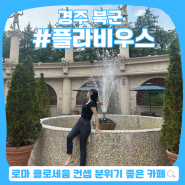 경주 보문단지 콜로세움 카페, 플라비우스 :: 대형 야외 테라스와 이색적인 포토존!