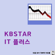 KBSTAR IT플러스 주가 전망 종목 수수료까지 ETF 알아보기!