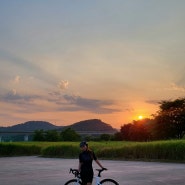 [자린이일기] 퇴근 후, 노을과 함께했던 50km 샤방라이딩