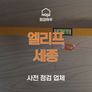 엘리프 세종 | 사전점검 업체 점검하우