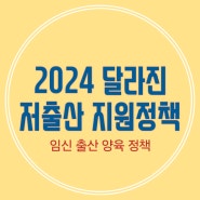 2024 달라진 저출산 정책과 서울시 중소기업 워라밸 포인트 정책