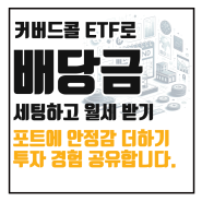 배당금으로 월세 내기, 월배당 ETF 투자 생각보다 괜찮았던 이유