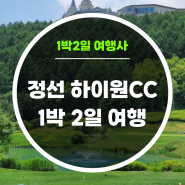 정선 하이원CC 1박 2일 골프 여행