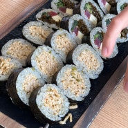 거제 맛집 배말칼국수 거제학동점 배말톳김밥이 유명한 거제학동점