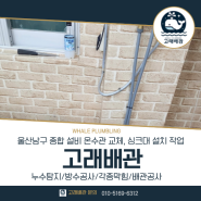 울산 남구 종합설비 업체 싱크대 설치