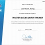 PADI Master Scuba Diver Trainer 취득!!!