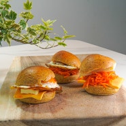 당근라페 오픈 샌드위치 만들기 다이어트 모닝빵샌드위치 만드는법