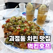 [괴정동맛집] 대전 야장 술집, 괴정동 치킨 맛집 "먹킨호프"