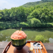 청주 카페 레오나 복수박빙수 뷰맛집 오픈런 성공