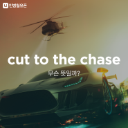 [민병철유폰 영어회화] cut to the chase 무슨 뜻일까?