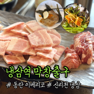 [동탄 신리천맛집] 냉삼역막창출구 동탄냉삼 추천