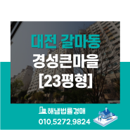 대전 서구 갈마동 경성큰마을 23평형 법원경매