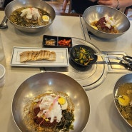 송파 맛집) 석촌 호수 점심 시원한 "봉평 발아 메밀막국수" - 물 막국수, 비빔막국수, 수육 한 접시