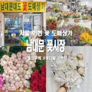 서울 남대문 꽃시장 영업시간 작약 장미