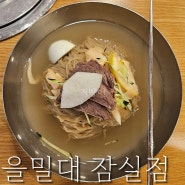 서울 송파구 방이동 을밀대 잠실 평양냉면 맛집 거냉 양많이 주차장