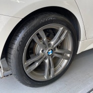 분당 수입차 타이어 교체 후기(feat. 손 세차) [예일모터스 분당점] 콘티넨탈 DWS06+ (BMW 320i)｜내돈내산
