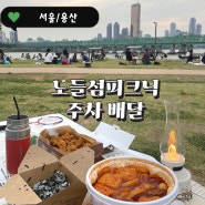 노들섬 배달맛집 주차장이용 피크닉 대여후기