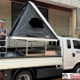 BYD T4K 1톤 트럭 적재함 루프탑텐트 / 오토홈 콜럼버스 미디움 화이트 / 할인판매